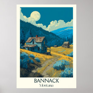 Bannack Montana Vintages Geisterstadt Poster