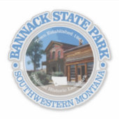 Bannack Staat Park Aufkleber (Vorderseite)