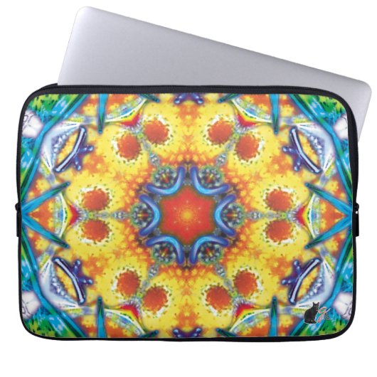 BannaPuddin Kaleidoskop Laptop-Sieb Laptopschutzhülle (Vorderseite)