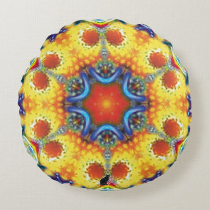 BannaPuddin Kaleidoskop Rundes Kissen