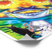 Bannapuddin Kinetic Collage Kaleidoscope Poster (Ecke)