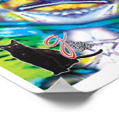 Bannapuddin Kinetic Collage Kaleidoscope Poster (Ecke)