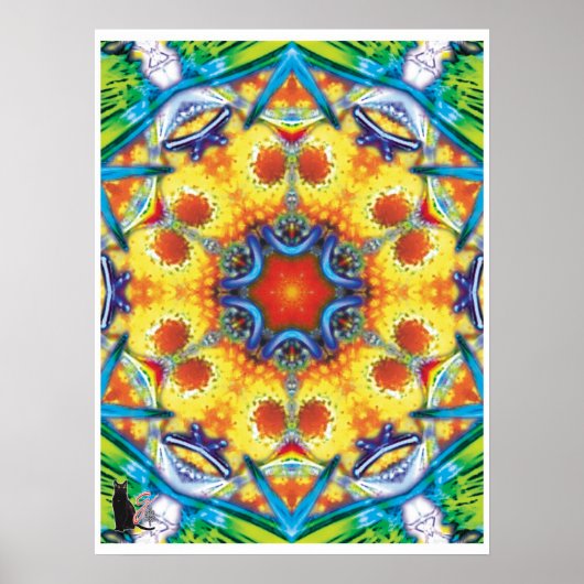 Bannapuddin Kinetic Collage Kaleidoscope Poster (Vorne)