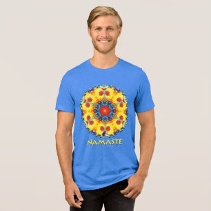 BannaPuddin Namaste Kaleidoskop Tri-Blend Shirt