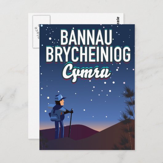 Bannau Brycheiniog Cymru Postkarte (Vorne/Hinten)