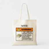 Banned Book Funny Ironic Hazard Warenkorb Tragetasche (Vorne)
