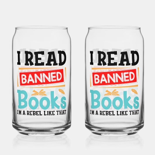 Banned Books Awareness Literacy Rebel Dosenglas (Vorderseite)