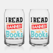 Banned Books Awareness Literacy Rebel Dosenglas (Rückseite)