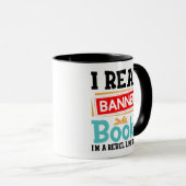 Banned Books Awareness Literacy Rebel Tasse (VorderseiteRechts)
