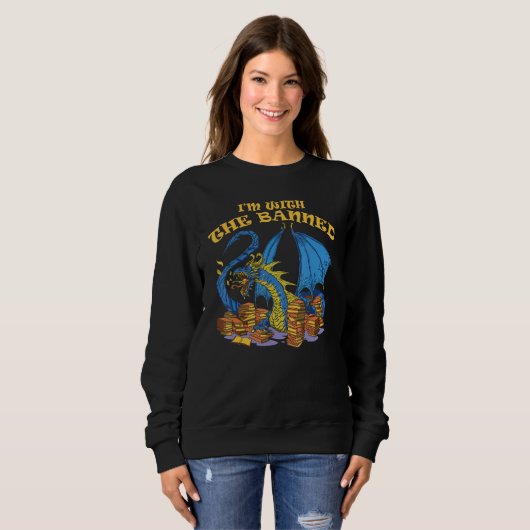 Banned Books Dragon Ich bin mit dem verbotenen Sweatshirt (Vorne ganz)