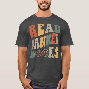 Banned Books Funny Book Lover Retro lesen T-Shirt