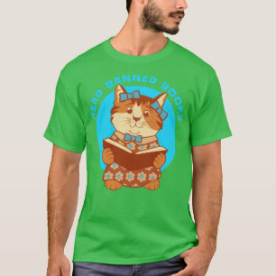 Banned Books Kitten lesen T-Shirt