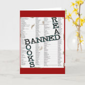BANNED BOOKS LESEN KARTE (Gelbe Blume)