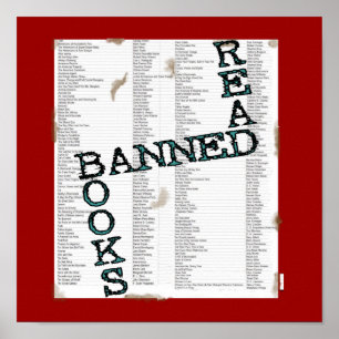 BANNED BOOKS LESEN POSTER