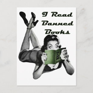 Banned Books Postcard Postkarte