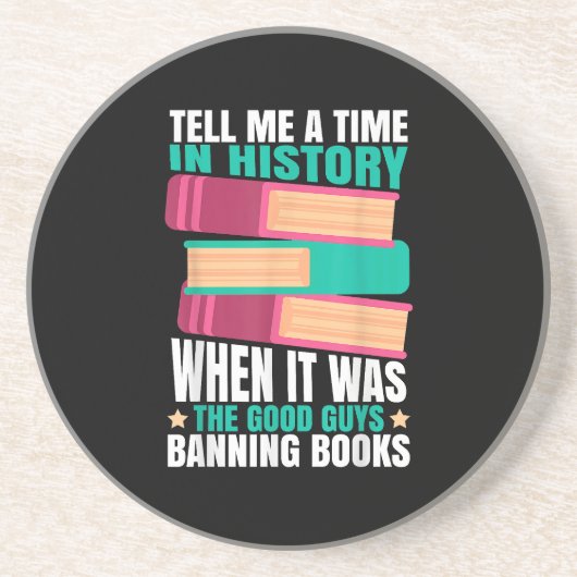 Banned Books Quote  Getränkeuntersetzer (Vorne)