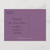 Banner Abschluss Ankündigung Postkarte (lila) (Rückseite)