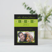 Banner Abschluss Ankündigung Postkarte (Limon) (Stehend Vorderseite)