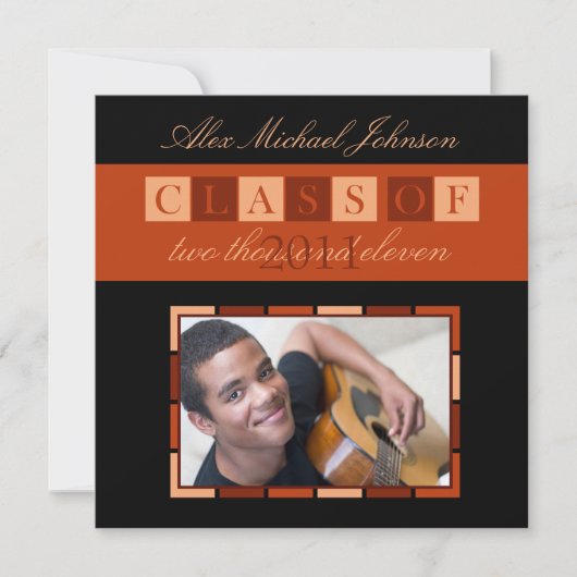 Banner Abschluss Einladung Ankündigung (orange) (Vorderseite)