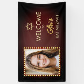 Banner am Broadway Mitzvah mit Bild in Lights (Vertikal)