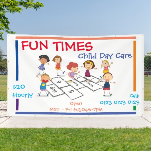 Banner anpassen - Kindertagesstätte (Außenbereich)