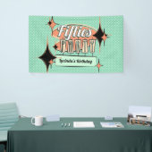 Banner aus dem Mittelalter des Party der Fünfziger (Messeveranstaltung)