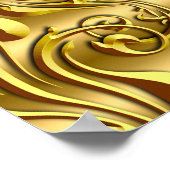 Banner Baby Shower Little Prince Gold Black 3 Poster (Ecke)