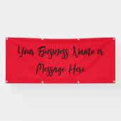 Banner "Bemerkenswert rot" mit Text (Horizontal)