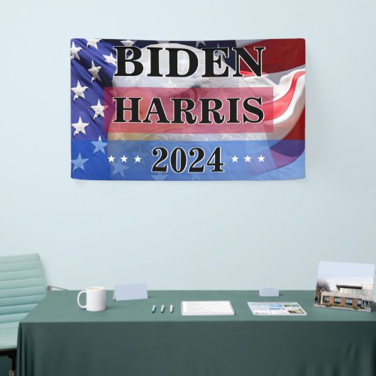 Banner Biden Harris Non-offiziell Campaign 2024 (Messeveranstaltung)