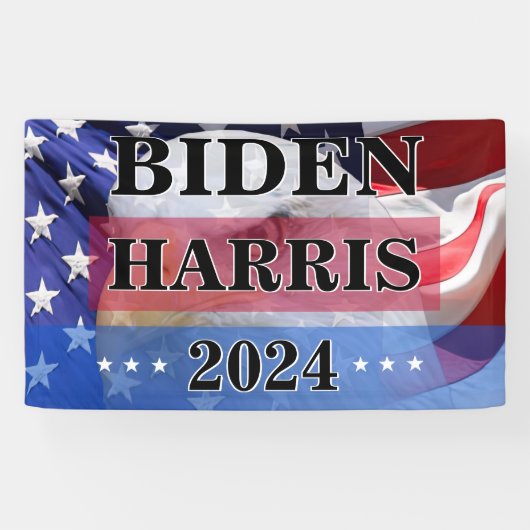 Banner Biden Harris Non-offiziell Campaign 2024 (Horizontal)