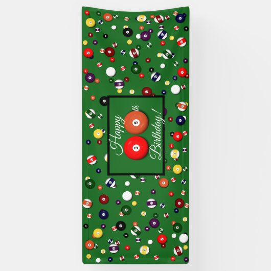 Banner - Billard - 35. Feier (Vertikal)