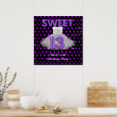Banner Birthday Sweet 13 Poster (Küche)