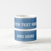 BANNER blauer Farbverlauf + Ihr Text Kaffeetasse (Mittel)