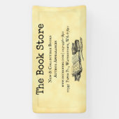 Banner "Book Store Editable Vintag Art" (Vertikal)