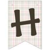 Banner - Chinook Lachs auf Kariert (Zweite Fahne)