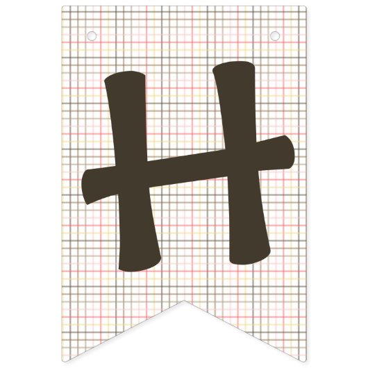 Banner - Chinook Lachs auf Kariert (Zweite Fahne)