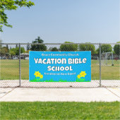 Banner "Custom Vacation Bible School Blume" (Insitu)