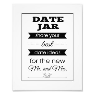 Banner Datum Jar Wedding Sign Fotodruck