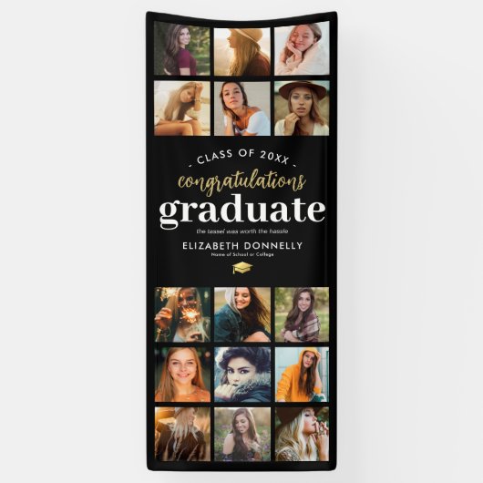 Banner der 15-Foto-Vertikal-Graduation (Vertikal)