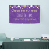 Banner der 50-jährigen Celebration Class-Wiederseh (Messeveranstaltung)