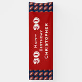 Banner der 90. Geburtstagspartei, Erwachsene (Vertikal)