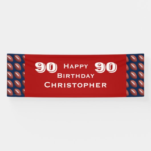 Banner der 90. Geburtstagspartei, Erwachsene (Horizontal)