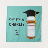 Banner der Apothekerin Pharmacy School Graduation  Wandteppich (Vorderseite)