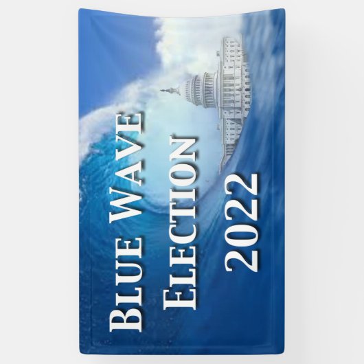 Banner der Blue Wave-Wahl 2022 (Vertikal)