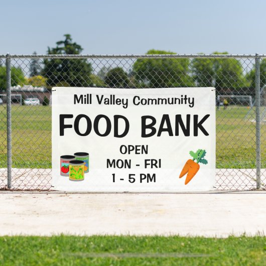 Banner der Custom Food Bank (Insitu)
