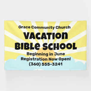 Banner der Custom Vacation Bible School
