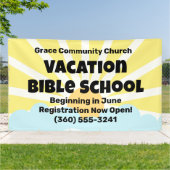 Banner der Custom Vacation Bible School (Außenbereich)
