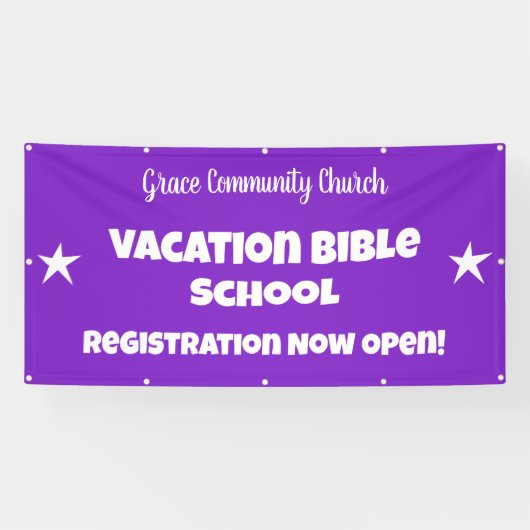 Banner der Custom Vacation Bible School (Horizontal)