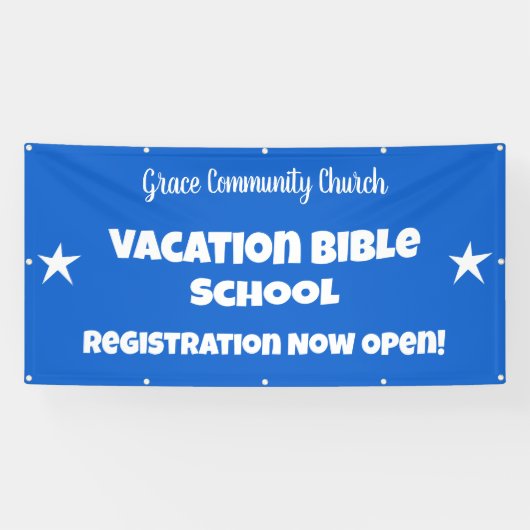 Banner der Custom Vacation Bible School (Horizontal)