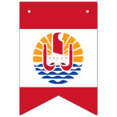 Banner der Flagge Französisch-Polynesien (Zweite Fahne)